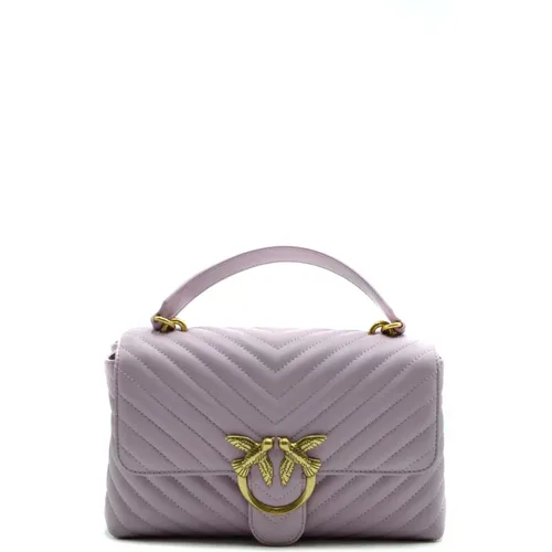 Womens Bags Shoulder Bag Lilac Ss24 , female, Sizes: ONE SIZE - pinko - Modalova