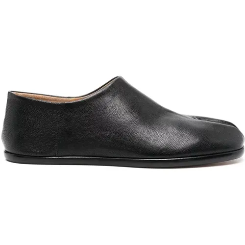 Schwarze Tabi Loafer Flache Schuhe , Herren, Größe: 40 EU - Maison Margiela - Modalova