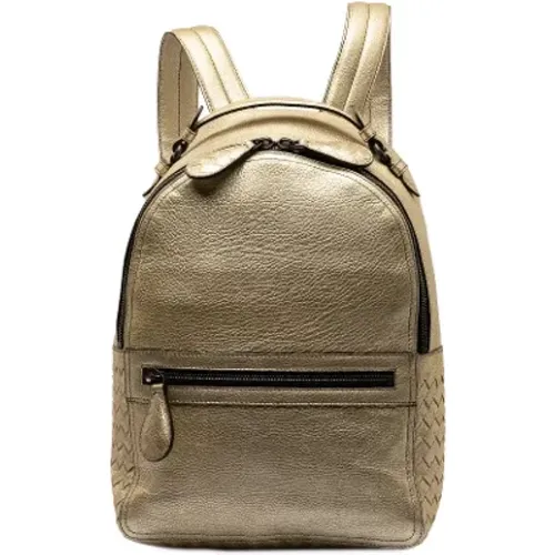 Pre-owned Leather backpacks , female, Sizes: ONE SIZE - Bottega Veneta Vintage - Modalova