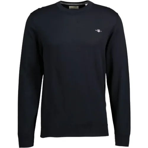 Zeitloses Cotton C-Neck Sweatshirt , Herren, Größe: M - Gant - Modalova