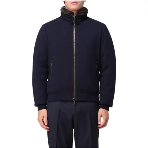 Quilted Down Blouson in Wool-Cashmere Blend , male, Sizes: L, XL, M - Moorer - Modalova