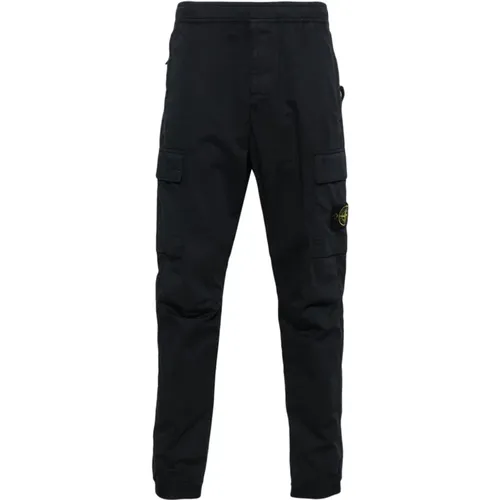 Blaue Stylische Hose , Herren, Größe: W31 - Stone Island - Modalova