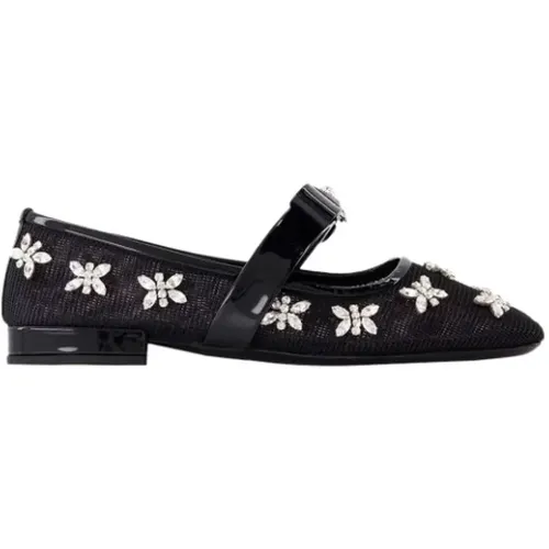 Leather flats , female, Sizes: 6 UK, 7 UK, 4 UK, 5 UK - Versace - Modalova