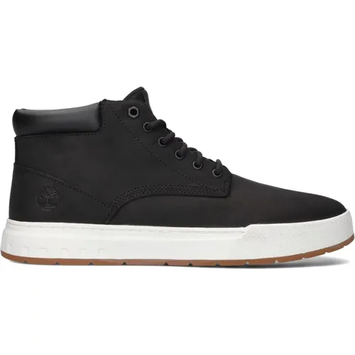 Schwarze Maple Grove Mid Lace Up Sneakers , Herren, Größe: 41 EU - Timberland - Modalova