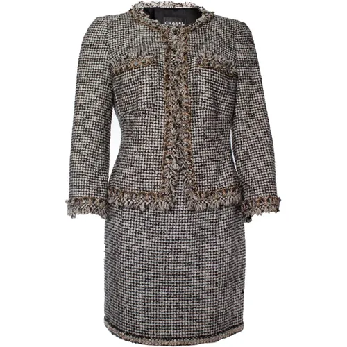 Pre-owned tweed suit , female, Sizes: M - Chanel Vintage - Modalova
