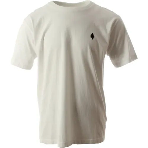 Cross Basic Neck T-shirt for Men , male, Sizes: M - Marcelo Burlon - Modalova