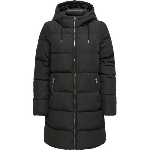 Long Puffer Coat with Hood , female, Sizes: S - Only - Modalova