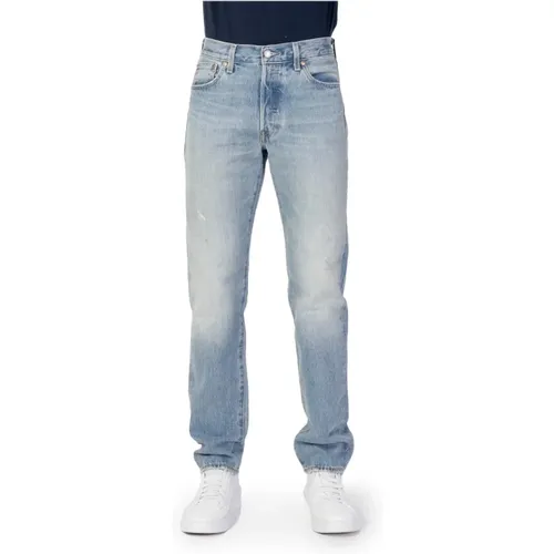 Levi's, Blaue Jeans mit Reißverschluss und Knopfverschluss , Herren, Größe: W34 L34 - Levis - Modalova
