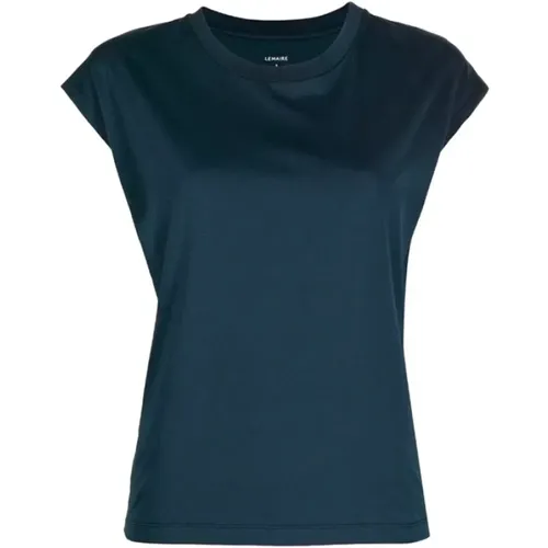 Blauer Cap Sleeve T-Shirt Lemaire - Lemaire - Modalova