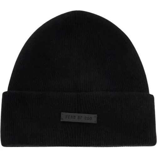 Luxury Cashmere Beanie Hat , unisex, Sizes: ONE SIZE - Fear Of God - Modalova