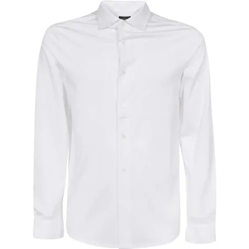 Elegantes Weißes Hemd für Männer , Herren, Größe: XL - Emporio Armani - Modalova