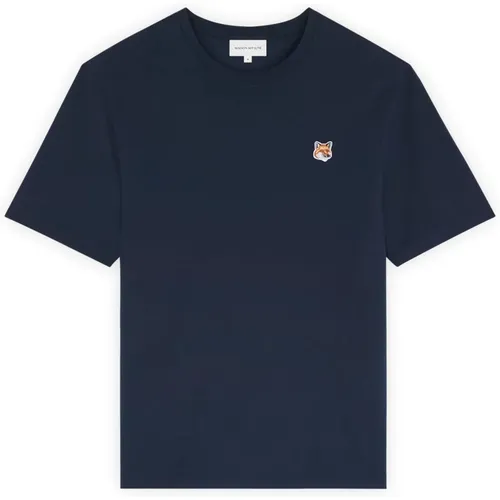 Fox Head Patch Logo T-shirt,T-Shirts - Maison Kitsuné - Modalova