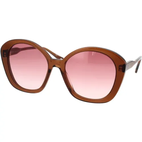 Cat-Eye Sunglasses with Gradient Lenses , female, Sizes: 56 MM - Chloé - Modalova