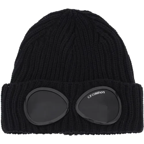 Goggle Beanie Hat aus weicher Merinowolle - C.P. Company - Modalova