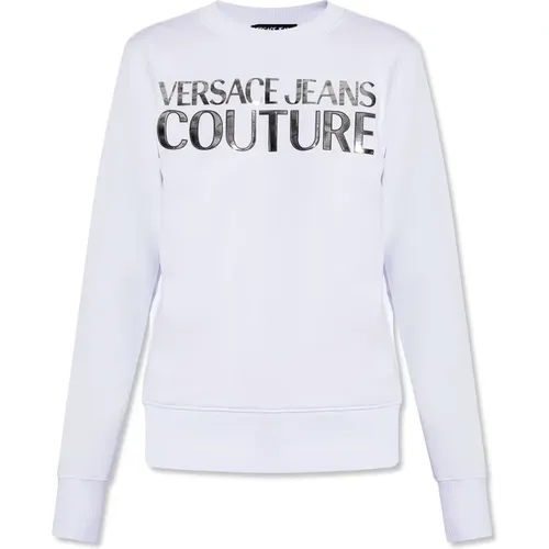 Sweatshirt mit Logo , Damen, Größe: XS - Versace Jeans Couture - Modalova