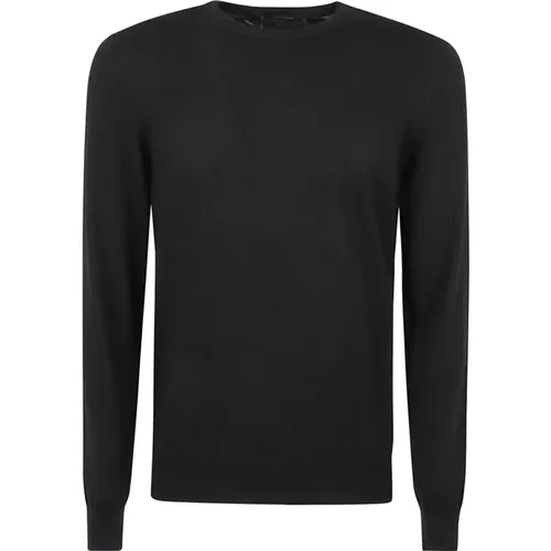 Herrenbekleidung Sweatshirts Schwarz Aw24 , Herren, Größe: 2XL - Tagliatore - Modalova