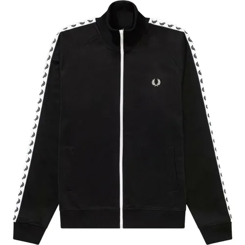 Schwarze Jacke mit Stil/Modellname , Herren, Größe: L - Fred Perry - Modalova