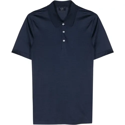 Luxury Silk Polo Shirt , male, Sizes: XL, 3XL, M, 2XL, L - Barba - Modalova