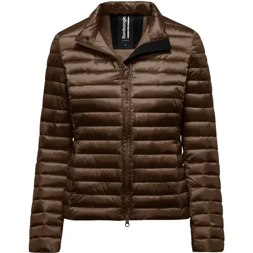 Bright Nylon Jacket with Synthetic Padding , female, Sizes: L, XS, 2XL, XL, M, S - BomBoogie - Modalova