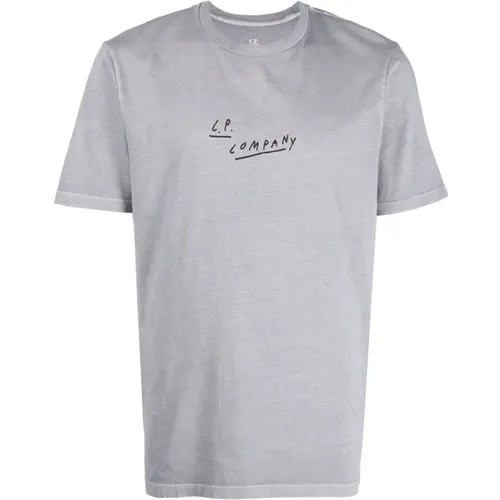Logo Print T-Shirt für Männer , Herren, Größe: 2XL - C.P. Company - Modalova