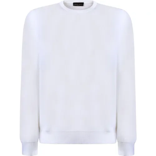 Weißes Baumwoll-T-Shirt Modell Rt11101 - Roberto Collina - Modalova
