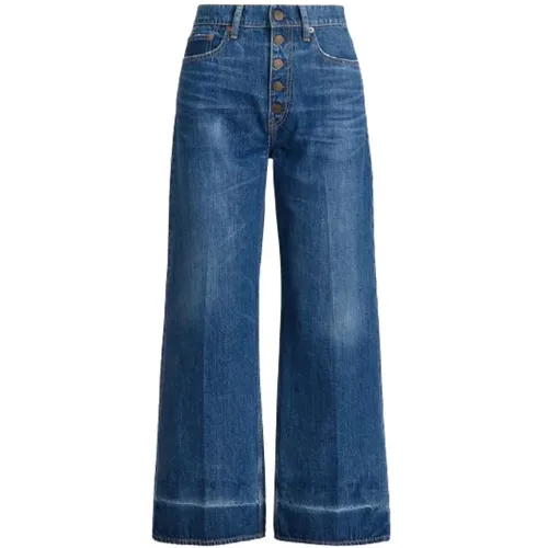 Weite Bein Jeans - Trendig und vielseitig , Damen, Größe: W31 - Polo Ralph Lauren - Modalova