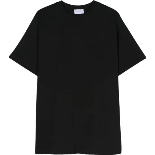 T-Shirt mit Besticktem Logo , Herren, Größe: XL - Family First - Modalova