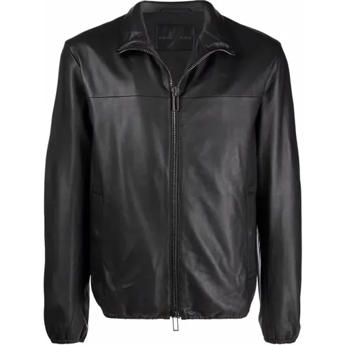 Leather Jackets Emporio Armani - Emporio Armani - Modalova
