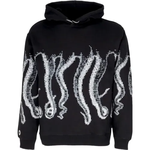 Outline Hoodie with Tentacles Logo , male, Sizes: L, XL, M - Octopus - Modalova