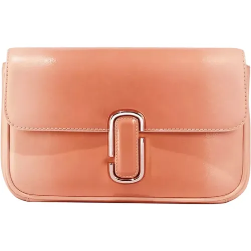 Rosa Leder Ombre Schultertasche , Damen, Größe: ONE Size - Marc Jacobs - Modalova