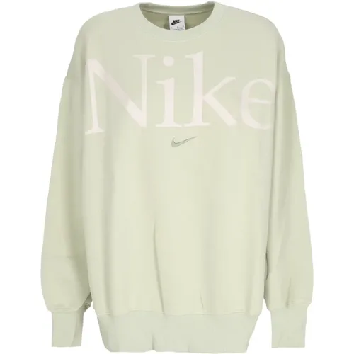 Oversized Crewneck Sweatshirt mit Logo , Damen, Größe: S - Nike - Modalova