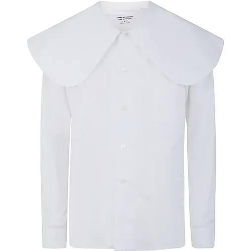 Weiße Big Neck Shirt - Comme des Garçons - Modalova