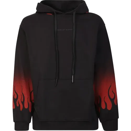 Egative Red Fs hoodie. The Flames line combines the heritage of , male, Sizes: S - Vision OF Super - Modalova