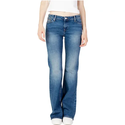Blaue Jeans mit Reißverschluss und Knopfverschluss für Damen , Damen, Größe: W29 L32 - Tommy Jeans - Modalova