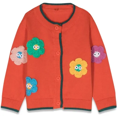 Blumiger Baumwolljungen-Cardigan - Stella Mccartney - Modalova