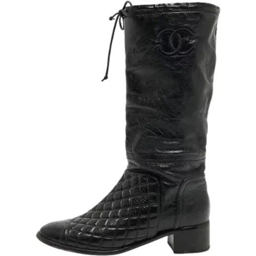 Pre-owned Leder boots - Chanel Vintage - Modalova
