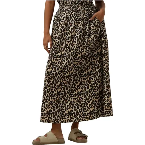 Leopard Print Maxi Skirt - Lollys Laundry - Modalova