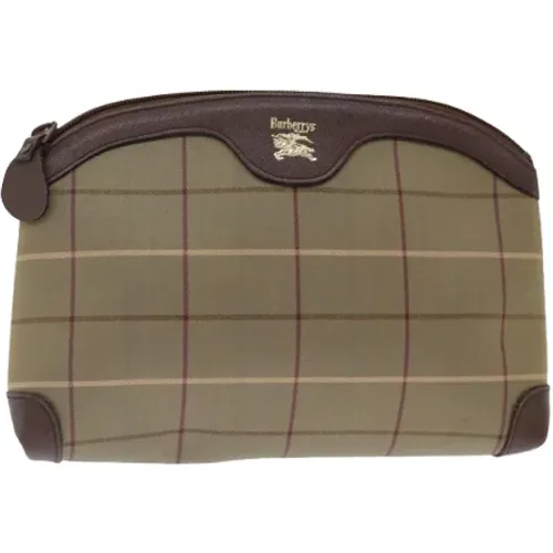 Pre-owned Canvas clutches , female, Sizes: ONE SIZE - Burberry Vintage - Modalova