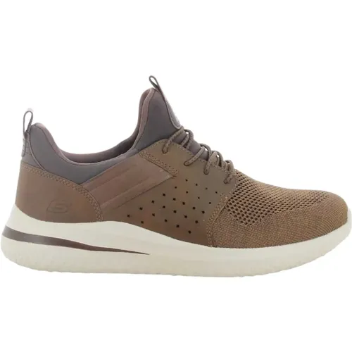 Herrenschuhe Cognac Delson 3.0 , Herren, Größe: 40 EU - Skechers - Modalova