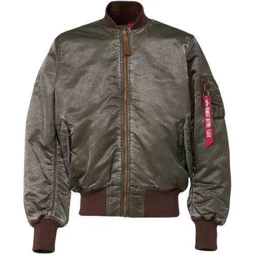 Vintage Mud Olive Bomberjacke - alpha industries - Modalova