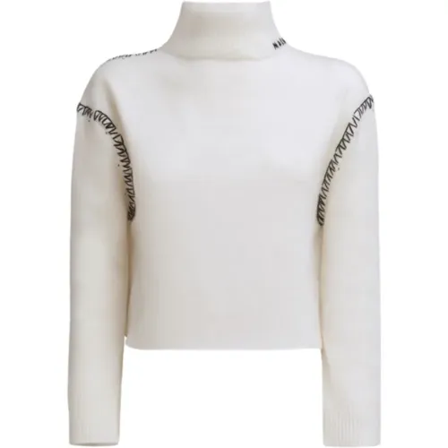 Off Turtleneck Sweater , female, Sizes: S, M, XS - Marni - Modalova