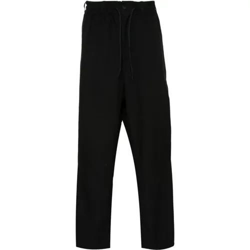 Schwarze Hose mit Signature 3-Stripes , Herren, Größe: M - Y-3 - Modalova