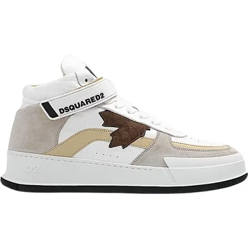 Herren Sneakers aus Leder und Wildleder , Herren, Größe: 41 EU - Dsquared2 - Modalova