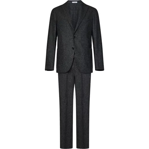 Graphite Grey Wool Blend Suit , male, Sizes: L, 2XL, S, XL - Boglioli - Modalova