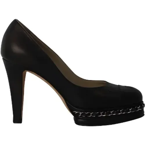 Pre-owned Leather heels , female, Sizes: 2 UK - Chanel Vintage - Modalova