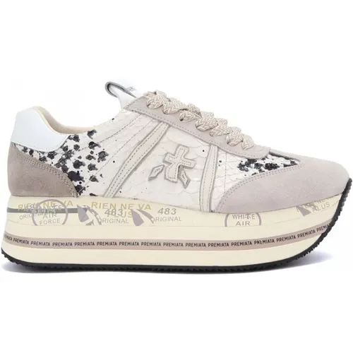 Animalier Sneaker Suede Leather , Damen, Größe: 39 EU - Premiata - Modalova