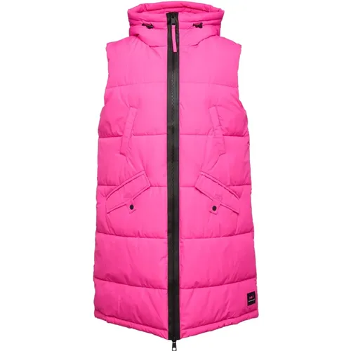 Fuchsia Fluo Nylon Jacket , female, Sizes: S, XS - OOF Wear - Modalova