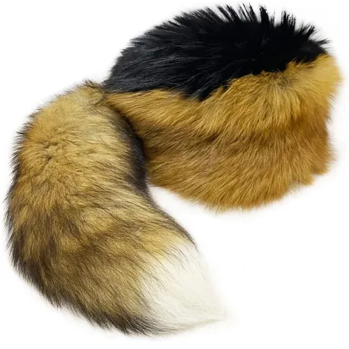 Challenging Fox Fur Material , female, Sizes: ONE SIZE - Moschino - Modalova