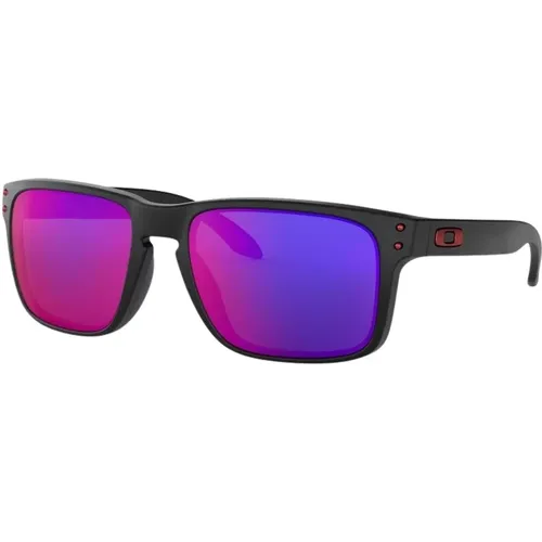 Classic Holbrook Sunglasses in /Red , male, Sizes: 55 MM - Oakley - Modalova