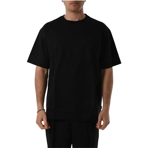 Embroidered Logo Cotton T-shirt Oversize , female, Sizes: XL, S, 2XL, L - Hugo Boss - Modalova